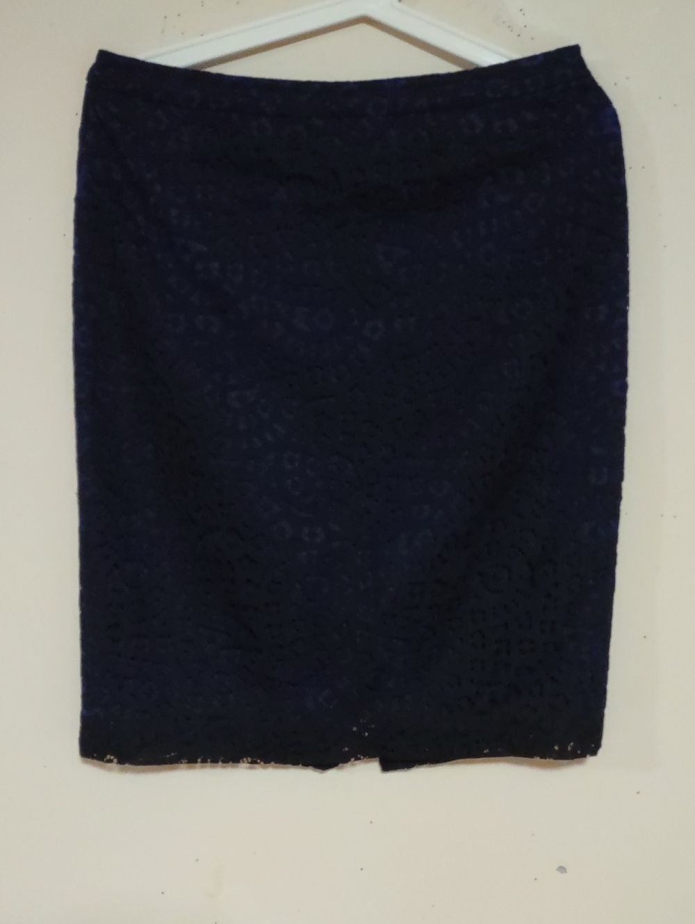 Banana Republic Dark Navy Lace Pencil Skirt